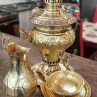 سماور ذغالی برنجی