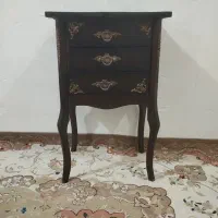 میز تلفن چوبی