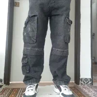 دوعددشلوار جین بگ و اسلش چریکی|لباس|کرمانشاه, |دیوار