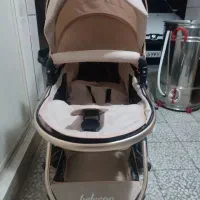 کالسکه رنگ کرم  در حد نو|کالسکه و لوازم جانبی|قزوین, |دیوار