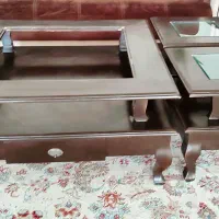 سه عدد میز جلومبلی چوبی