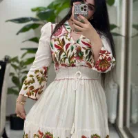 ماکسی نخی کد۶،پیراهن زیبا،ماکسی بلند نخی مجلسی