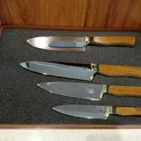 ست چاقو دستساز زنجان اصل 20 سال ضمانت