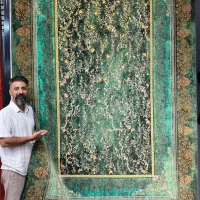 فرش طرح پرنده بهشتی