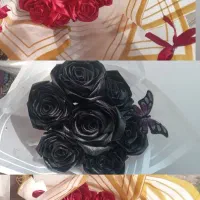 دسته گل روبان