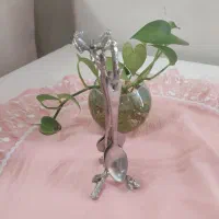 قاشق چای خوری برنج آبکاری کروم