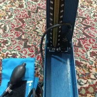 فشار سنج جیوه ای رومیزی قدیمی|پزشکی|رودسر, |دیوار