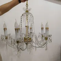 دوعدد لوستر کریستالی