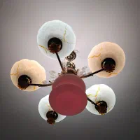 جفت لوستر ۵ شعله و یک لوستر ۳ شعله