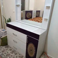 تخت خواب دونفره با درآور ام دی اف وهیگلاس