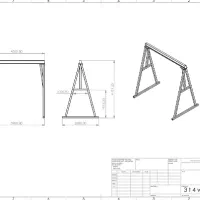 جرثقیل کارگاهی ۳ تن با دهانه ۴ متر... دروازه ای|ماشینآلات صنعتی|صباشهر, |دیوار