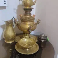 سماور برنجی زغالی|سماور، چایساز، قهوهساز|تهران, شهرک ولیعصر شمالی|دیوار