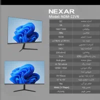 فروش مانیتور ۲۲ اینچ نکسار در حد نو|قطعات و لوازم جانبی رایانه|هرسین, |دیوار