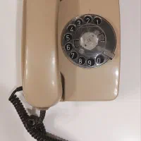 گوشی تلفن چرخشی رومیزی قدیمی نوستالژیک کاملا سالم