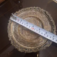 سینی قلم کاری برنجی قدیمی و آنتیک|کلکسیون اشیاء عتیقه|تهران, فردوس|دیوار