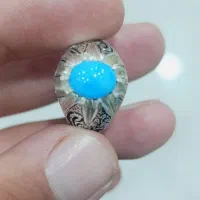 فیروزه صاف عجمی نیشابور کله قندی رنگ محک