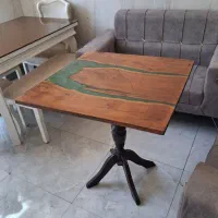 میز چهار نفره رزین شده  تک