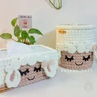 ست جا دستمال کاغذی وسطل