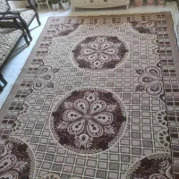 روفرشی دو رو مخمل 12 متری جنس نخی رنگ کرم قهوه ای