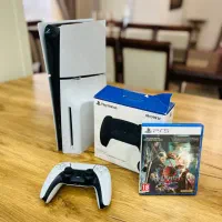 دستگاه ps5 دیسک خور دسته اضافه + بازی و دیسک