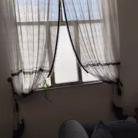 دو عدد پرده توری