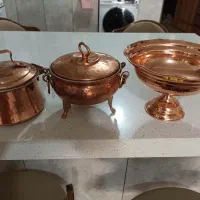 ظروف برنج هندی خیلی شیک وظروف مسی|ظروف سرو و پذیرایی|پیر بکران, |دیوار