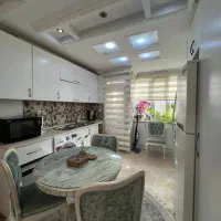 فروش کابینت  mdf سالم با هود بی مکث و سینک دولگنه