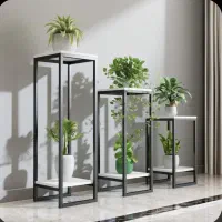 استند گل مدرن (چوب و فلز)