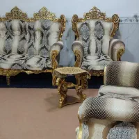 یک دست مبل سلطنتی طلایی|مبلمان خانگی و میز عسلی|جوانرود, |دیوار