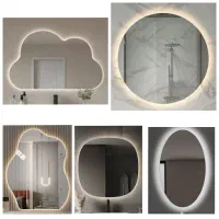 آینه چراغ دار (بک لایت) با تنوع طرح و ضمانت تعویض|آینه|شیراز, مسلم|دیوار