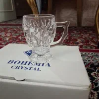 فنجان پایه دار.بوهمیا اصل.12 عددی