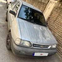پراید ۸۶ یک گلگیر رنگ شاسی موتور سالم