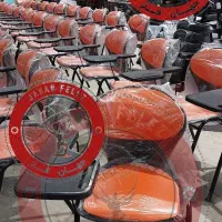 صندلی دانشجویی صدفی نارنجی/محصلی/دانش آموزی مدرسه