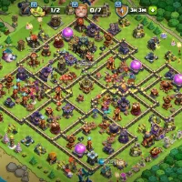 اکانت کلش آف کلنز تاون هال 17 مپ شب تان 10