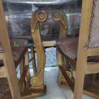 میزناهارخوری۶نفره شیشه|میز و صندلی غذاخوری|اصفهان, نصرآباد|دیوار