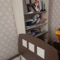 ست چوب شش تکه تخت و کتابخانه و آیینه و دراور