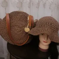 کیف وکلاه ساحلی دست‌باف بانخ رافیا