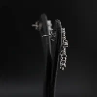 گوشواره نقره جواهری برف E01|جواهرات|تهران, بازار|دیوار