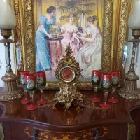 گردسوز آنتیک برنز کریستال و جام آنتیک