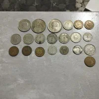 سکه های قدیمی شاهنشاهی  تعداد ۲۱ عدد|کلکسیون سکه، تمبر، اسکناس|ارومیه, |دیوار