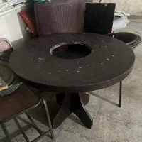 فروش میز ناهارخوری ۴ نفره-گرد و دایره ای شکل|میز و صندلی غذاخوری|یاسوج, |دیوار