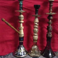 قلیان کامل رخ و کافه ای ‌چوب اصل گردو فقط۷۰۰تومن