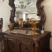 مبل۹نفره چوب راش منبت|مبلمان خانگی و میز عسلی|هشتگرد, هشتگرد قدیم|دیوار