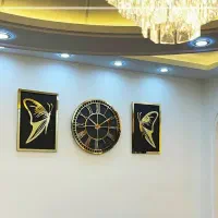 طرح پروانه تابلو ساعت دیواری با طراحی اختصاصی