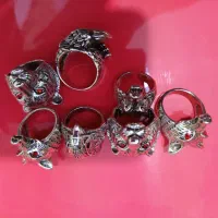 انگشتر روکش نقره طرح حیوانات