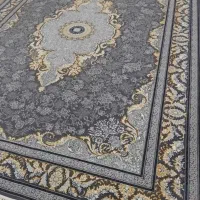 انواع فرشهای طلاکوب کرم سرمه ای طوسی فیلی ۷۰۰شانه|فرش|کاشان, خلیج فارس|دیوار