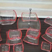 سرویس کریستال والتر آلمان وینچستر قرمز ۱۷پارچه