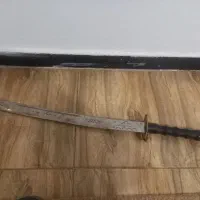 شمشیر قدیمی تیغه فولادی اصلی احدی زنجان