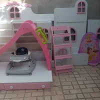 تخت خواب کودک دو طبقه در حد خیلی تمیز سالم