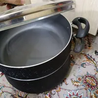 ست تفلون تابان،ماهیتابه گریل چدن رژیمی،پایه قابلمه|ظروف پخت‌وپز|قم, کیوانفر|دیوار